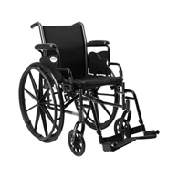 McKesson 146-K316DDA-SF Lightweight Wheelchair, 16 in Seat Width, Swing-Away Footrest