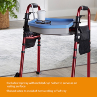 McKesson 146-RTL10131-McKesson Caddy for Walker, Walker Accessories (CS) - McKesson Caddy for Walker
