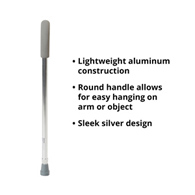 McKesson 146-RTL10342-McKesson Round Handle Cane, Aluminum, Height Adjustable, Foam Grip, Canes (CS)