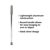 McKesson 146-RTL10342-McKesson Round Handle Cane, Aluminum, Height Adjustable, Foam Grip, Canes