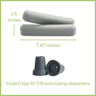 McKesson 146-RTL10395 Crutch Accessory Kit