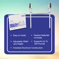 McKesson 146-RTL12000-McKesson Toilet Safety Rail, Gray Aluminum, Toilet Aids