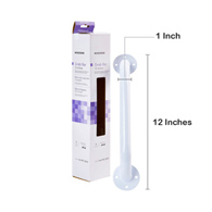 McKesson 146-RTL12012-McKesson Wall Grab Bar, White Steel, 12-Inch Length, Safety & Grab Bars