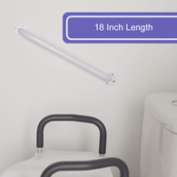 McKesson 146-RTL12018-McKesson Wall Grab Bar, White Steel, 18-Inch Length, Safety & Grab Bars (CS)