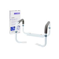 McKesson 146-RTL12087-McKesson Toilet Safety Rail, White Steel, Width-Adjustable, Toilet Aids (CS)