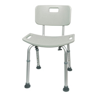 McKesson 146-RTL12202KDR-McKesson Aluminum Bath Bench, 15-1/2-19-1/2 Inch Height, Benches