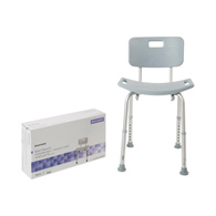McKesson 146-RTL12202KDR-McKesson Aluminum Bath Bench, 15-1/2-19-1/2 Inch Height, Benches