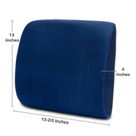 McKesson 146-RTL1493COM-McKesson Compressed Lumbar Support Cushion, Wheelchair Accessories
