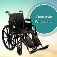McKesson 146-SSP216DDA-ELR Manual Wheelchair, 16 in Seat Width, Elevating Legrest