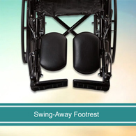 McKesson 146-SSP216DDA-ELR Manual Wheelchair, 16 in Seat Width, Elevating Legrest