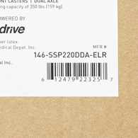 McKesson 146-SSP220DDA-ELR Manual Wheelchair, 20 in Seat Width, Elevating Legrest