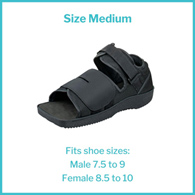 McKesson 155-79-81235 Square Toe Post-Op Shoe, Male 8.5-9.5/Female 9.5-10.5, Ankle Braces & ft Supports (EA/1)