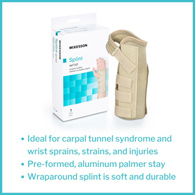 McKesson 155-79-87077-McKesson Right Wrist Splint, Large, Wrist, Hand & Finger Supports