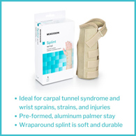 McKesson 155-79-87085-McKesson Left Wrist Splint, Medium, Wrist, Hand & Finger Supports