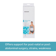 McKesson 155-79-89070 3-Panel Abdominal Support, Small/Medium, Torso Braces (EA/1)