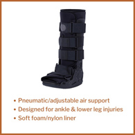 McKesson 155-79-95517 Pneumatic/Adjustable Air Walker Boot, Large, Ankle Braces & ft Supports (EA/1)