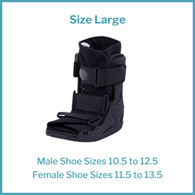 McKesson 155-79-95527 Low Top Pneumatic/Adjustable Air Walker Boot, Large, Ankle Braces & ft Supports (EA/1)