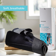 McKesson 155-79-96012-McKesson Knee Immobilizer, 12-Inch Length, One Size Fits Most, Knee Braces