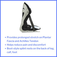 McKesson 155-79-97755 Adjustable Flexion Straps with Toe Wedge Plantar Fasciitis Night Splint, Medium, Ankle (EA/1)