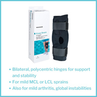 McKesson 155-81-82393-McKesson Hinged Knee Brace, Small, Knee Braces