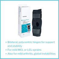 McKesson 155-81-82397-McKesson Hinged Knee Brace, Large, Knee Braces