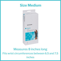 McKesson 155-81-87315 Left Wrist Splint with Abducted Thumb, Medium, Wrist, Hand & Finger Supports (EA/1)