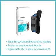 McKesson 155-81-87317 Left Wrist Splint with Abducted Thumb, Large, Wrist, Hand & Finger Supports (EA/1)