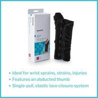 McKesson 155-81-87480 Right Wrist Splint with Abducted Thumb, One Size Fits Most, Wrist, Hand & Finger (EA/1)