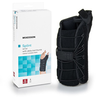 McKesson 155-81-87490 Left Wrist Splint with Abducted Thumb, One Size Fits Most, Wrist, Hand & Finger Supports (EA/1)