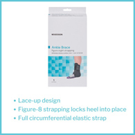 McKesson 155-81-97047 Low Profile Open Heel Open Toe Ankle Brace, Large, Ankle Braces & ft Supports (EA/1)