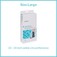 McKesson 155-81-97047 Low Profile Open Heel Open Toe Ankle Brace, Large, Ankle Braces & ft Supports (EA/1)