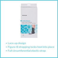 McKesson 155-81-97048 Low Profile Open Heel Open Toe Ankle Brace, Extra Large, Ankle Braces & ft Supports (EA/1)
