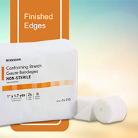 McKesson 16-010 Non-Sterile Conforming Bandage, 1 in x 1-7/10 yd (CS/96)