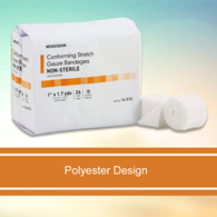 McKesson 16-010 Non-Sterile Conforming Bandage, 1 in x 1-7/10 yd (CS/96)