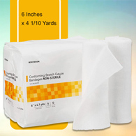 McKesson 16-014 Non-Sterile Conforming Bandage, 6 in x 4.1 yd (CS/48)
