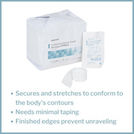 McKesson 16-016-McKesson Sterile Conforming Bandage, 1 Inch x 1-7/10 Yard, Compression Bandage (BG)