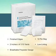 McKesson 16-017-McKesson Sterile Conforming Bandage, 2 Inch x 4-1/10 Yard, Compression Bandage (CS)