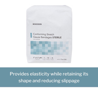 McKesson 16-018-McKesson Sterile Conforming Bandage, 3 Inch x 4-1/10 Yard, Compression Bandage (BG)