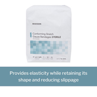 McKesson 16-018-McKesson Sterile Conforming Bandage, 3 Inch x 4-1/10 Yard, Compression Bandage (CS)