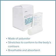 McKesson 16-019-McKesson Sterile Conforming Bandage, 4 Inch x 4-1/10 Yard, Compression Bandage (CS)