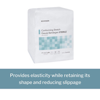 McKesson 16-019-McKesson Sterile Conforming Bandage, 4 Inch x 4-1/10 Yard, Compression Bandage (CS)