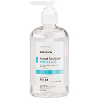 McKesson 16-1069-McKesson Gel Hand Sanitizer with Aloe, 8 oz. Pump Bottle, Hand Sanitizers (CS)