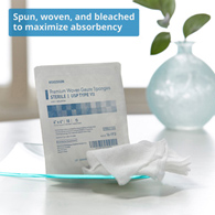 McKesson 16-193-McKesson Sterile USP Type VII Gauze Sponge, 4 x 4 Inch, Sponges & Pads (CS)
