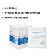 McKesson 16-2436 Medi-Pak Performance Plus Cover Sponge-50/Box
