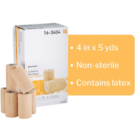 McKesson 16-3404 Medi-Pak Latex Performance Cohesive Bandage-18/Case