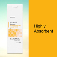 McKesson 16-40334 Medi-Pak Non-Sterile Non-Woven Sponges-4000/Case