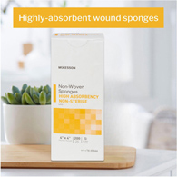 McKesson 16-40444-McKesson NonSterile Nonwoven Sponge, 4 x 4 Inch, Sponges & Pads (CS)