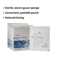 McKesson 16-4232 Medi-Pak Sterile Performance Gauze Sponges-2400/Case