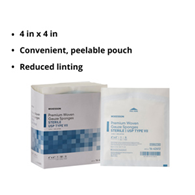 McKesson 16-42412 Medi-Pak Sterile Gauze Sponge-1200/Case