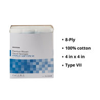 McKesson 16-42448-McKesson Sterile USP Type VII Gauze Sponge, 4 x 4 Inch, Sponges & Pads (CS)